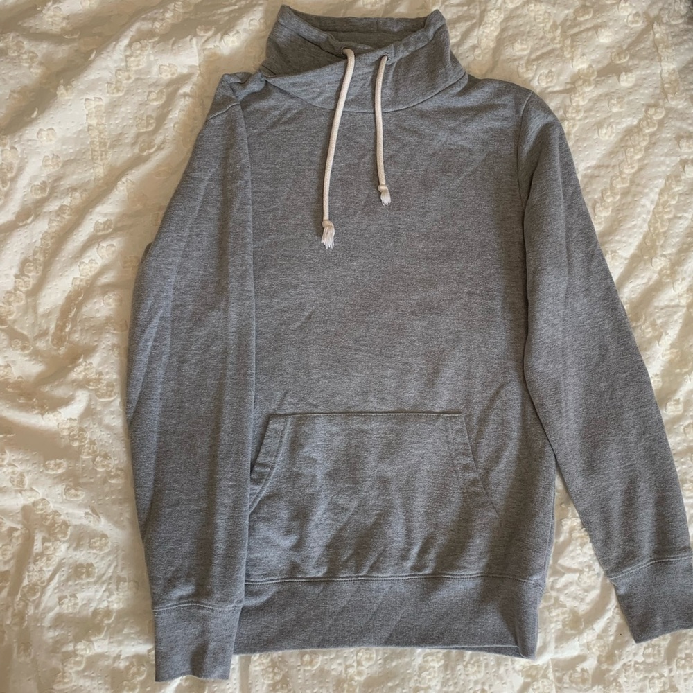 Gray High Neck Sweatshirt